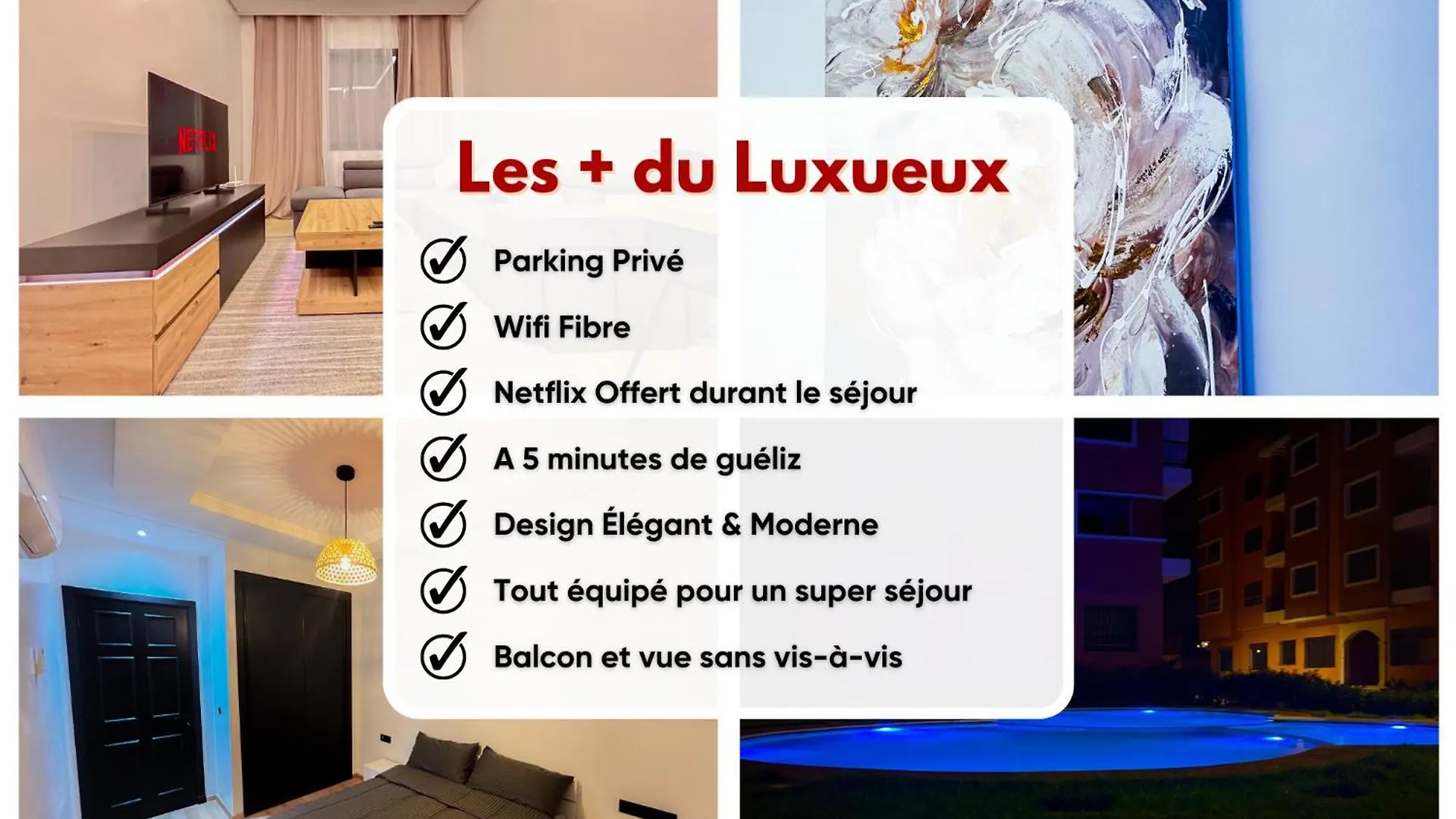 Luxe Et Douceur Moderne, Parking Prive Daire Marakeş
